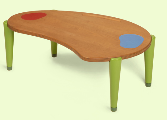 lima table, w. coasters / iglooplay by lisa albin design :  furniture iglooplay table children